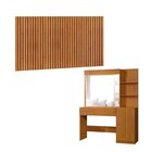 Conjunto Cabeceira Casal/queen Em Mdp Paris E Penteadeira Cam