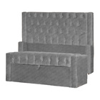 Conjunto Cabeceira E Calçadeira Baú Emma Linho Cores - Ds Est