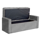 Conjunto Cabeceira E Calçadeira Baú Emma Linho Cores - Ds Est