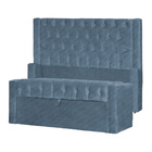 Conjunto Cabeceira E Calçadeira Baú Emma Linho Cores - Ds Est