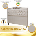 Conjunto Cabeceira E Calçadeira Holanda 1,60 Cm Linho Star Co