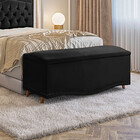 Conjunto Cabeceira E Calçadeira Holanda 1,95 Cm Veludo 2.0 St