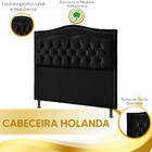 Conjunto Cabeceira E Calçadeira Holanda 1,95 Cm Veludo 2.0 St