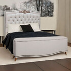 Conjunto Cabeceira E Calçadeira Holanda 140cm Linho Star Conf