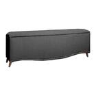 Conjunto Cabeceira E Calçadeira Holanda 140cm Linho Star Conf