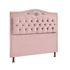 Conjunto Cabeceira E Calçadeira Holanda 195 Cm Luxor Rose Spe