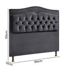 Conjunto Cabeceira E Calçadeira Holanda 90cm Veludo 2.0 Star