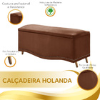 Conjunto Cabeceira E Calçadeira Holanda 90cm Veludo Star Conf