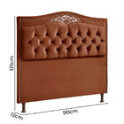 Conjunto Cabeceira E Calçadeira Holanda 90cm Veludo Star Conf