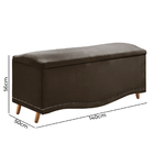 Conjunto Cabeceira E Calçadeira Holanda Casal140 Cm Para Cama