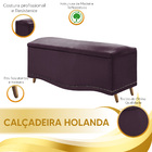 Conjunto Cabeceira E Calçadeira Holanda Casal 140 Cm Para Cam