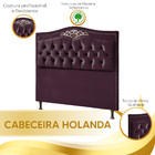 Conjunto Cabeceira E Calçadeira Holanda Solteiro 90 Cm Para C