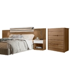 Conjunto Cabeceira E Cômoda Amon Naturale