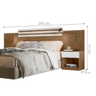 Conjunto Cabeceira E Cômoda Amon Naturale