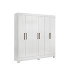 Conjunto Cabeceira E Guarda Roupa Casal Ferrara Branco