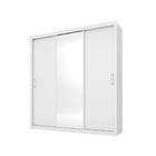 Conjunto Cabeceira E Guarda Roupa Casal Verona Branco