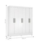 Conjunto Cabeceira E Guarda Roupa Casal Virgina Branco