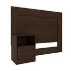 Conjunto Cabeceira E Guarda Roupa Ravenna Ébano