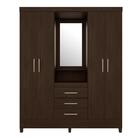 Conjunto Cabeceira E Guarda Roupa Ravenna Ébano