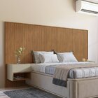 Conjunto Cabeceira E Mesa De Cabeceira Florença King Cedro