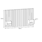 Conjunto Cabeceira E Mesa De Cabeceira Florença King Cedro