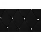 Conjunto Cabeceira E Recamier Casal 140 Cm Suedee Preto