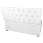 Conjunto Cabeceira E Recamier Casal Quenn 160 Cm Branco