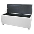 Conjunto Cabeceira E Recamier Casal Quenn 160 Cm Branco