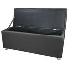 Conjunto Cabeceira E Recamier King Size 195 Cm Cinza Escuro