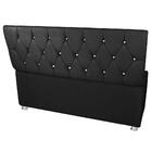 Conjunto Cabeceira E Recamier King Size 195 Cm Corino Preto