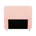 Conjunto Cabeceira E Recamier King Size 195 Cm Rosa Claro