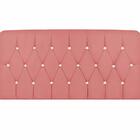 Conjunto Cabeceira E Recamier Solteiro 90 Cm Suedee Rose