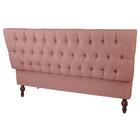Conjunto Cabeceira E Recamier Solteiro Bia 90 Cm Suedee Rose