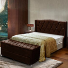 Conjunto Cabeceira Esparta + Calçadeira Munique 195cm Materia