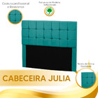 Conjunto Cabeceira Julia + Calçadeira Munique 140cm Veludo St