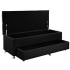 Conjunto Cabeceira Julia + Calçadeira Munique 140cm Veludo St