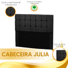 Conjunto Cabeceira Julia + Calçadeira Munique 160cm Veludo St