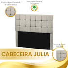 Conjunto Cabeceira Julia + Calçadeira Munique 1 95 Veludo Beg