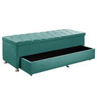 Conjunto Cabeceira Julia + Calçadeira Munique 1 95 Veludo - S