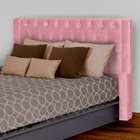 Conjunto Cabeçeira Mais Calçadeira Baú Emma Suede Cores - Ds