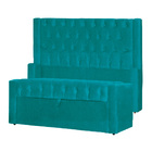 Conjunto Cabeçeira Mais Calçadeira Baú Emma Suede Cores - Ds