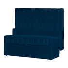 Conjunto Cabeçeira Mais Calçadeira Baú Emma Suede Cores - Ds