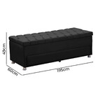 Conjunto Cabeceira Mila + Calçadeira Munique 1,95 Veludo Pret