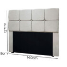 Conjunto Cabeceira Mila + Calçadeira Munique 140cm Veludo Sta