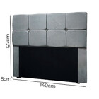 Conjunto Cabeceira Mila + Calçadeira Munique 140cm Veludo Sta