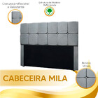 Conjunto Cabeceira Mila + Calçadeira Munique 140cm Veludo Sta