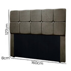 Conjunto Cabeceira Mila + Calçadeira Munique 160cm Veludo Mar