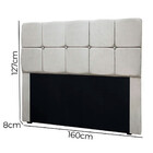 Conjunto Cabeceira Mila + Calçadeira Munique 160cm Veludo Sta