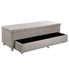 Conjunto Cabeceira Mila + Calçadeira Munique 195cm Veludo Beg