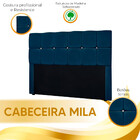 Conjunto Cabeceira Mila + Calçadeira Munique 195cm Veludo Sta
